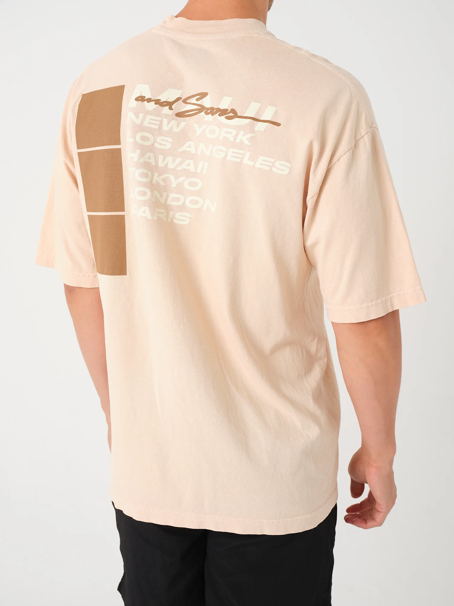 City Wave T-Shirt in Beige - Image 2