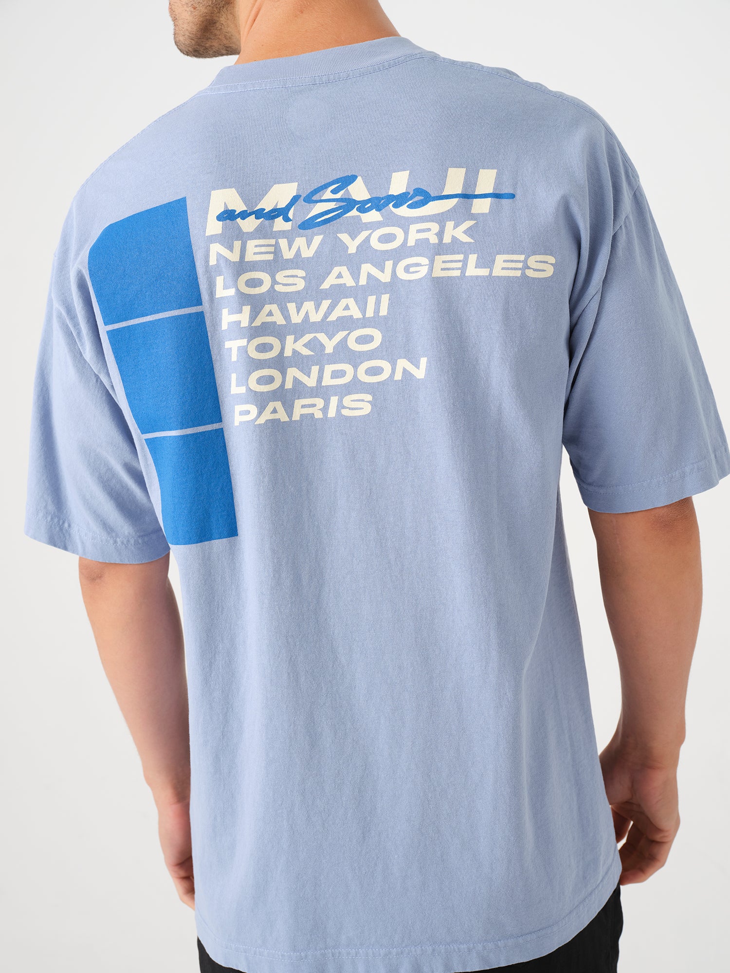 City Wave T-Shirt in Clear Blue - Image 2