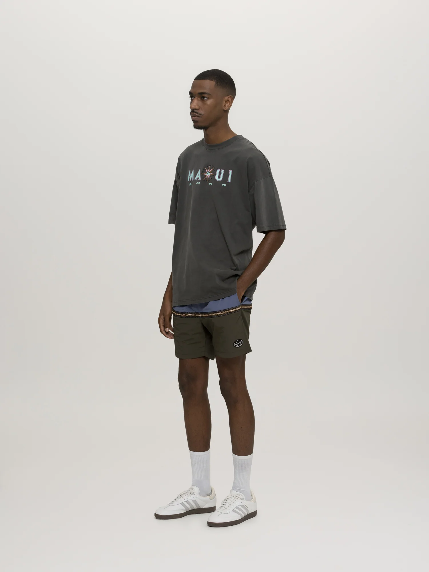 Compass Pigment Wash T-Shirt - Image 4