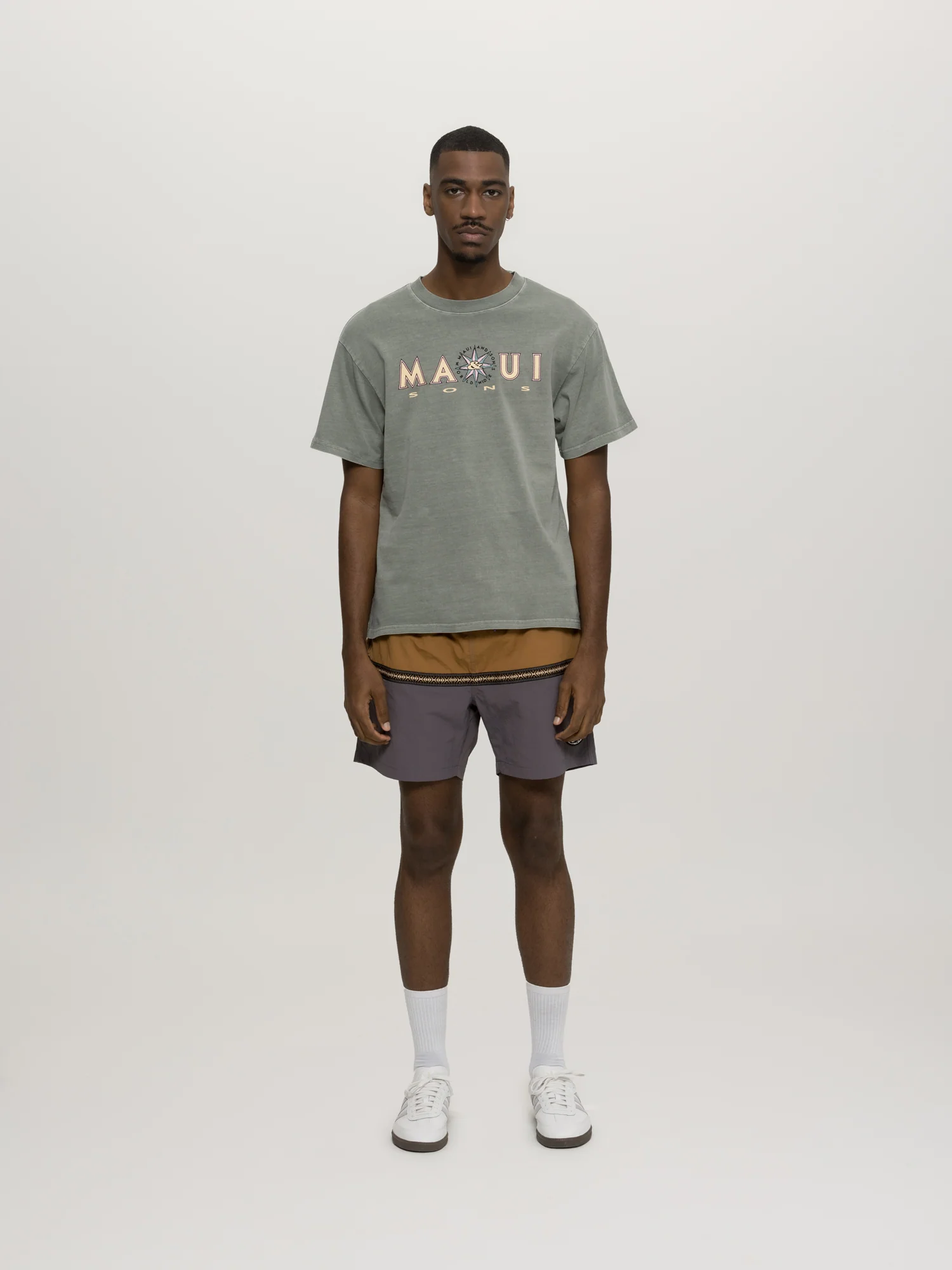 Compass Pigment Wash T-Shirt - Image 7