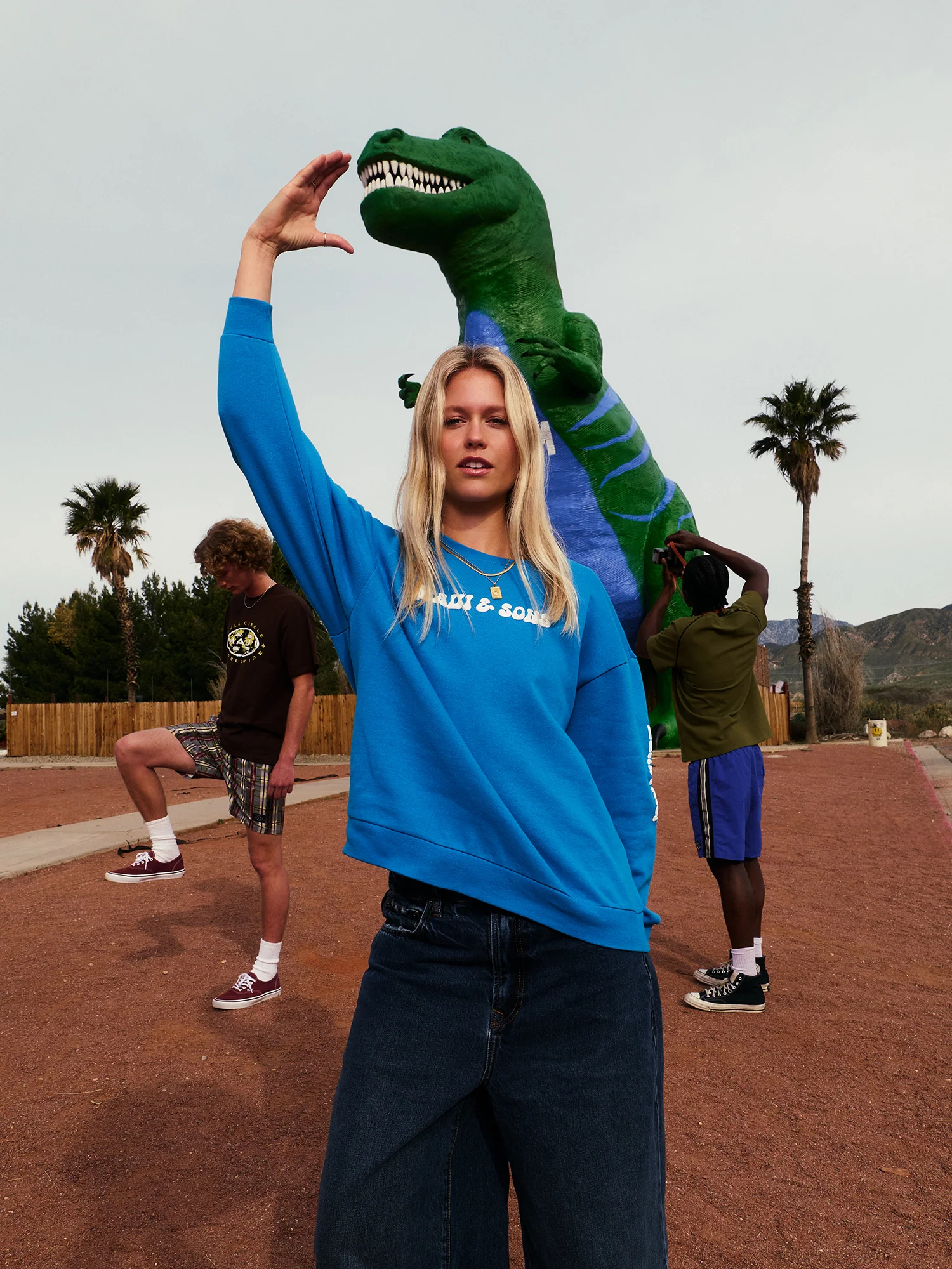 Earth First Ladies Oversized Crewneck Fleece - Image 8