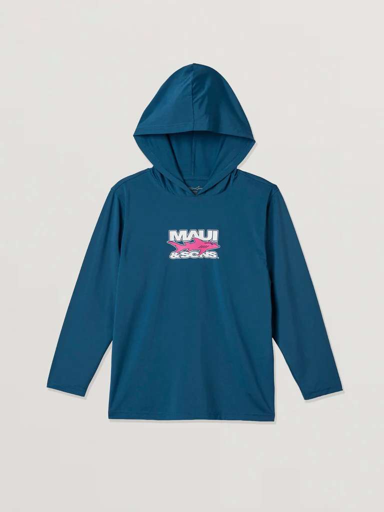 Fish Out of Water Boys Hooded Long Sleeve Sunshirt