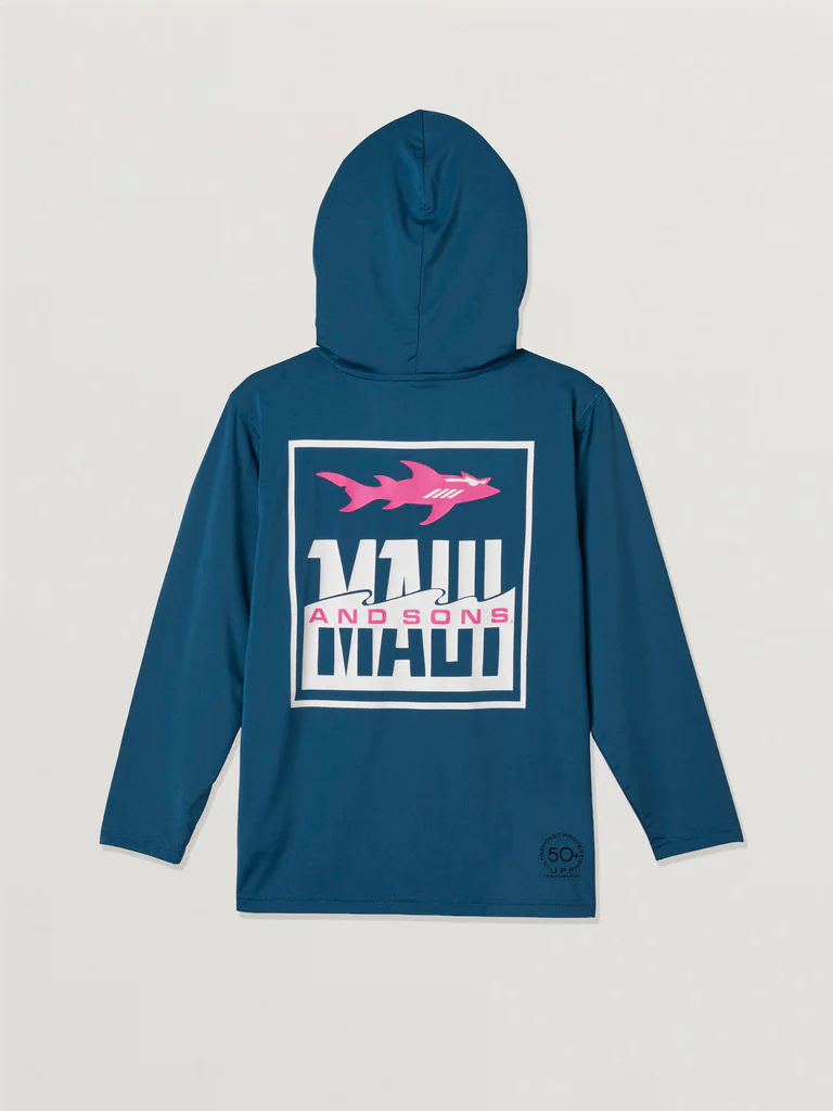 Fish Out of Water Boys Hooded Long Sleeve Sunshirt - Image 2