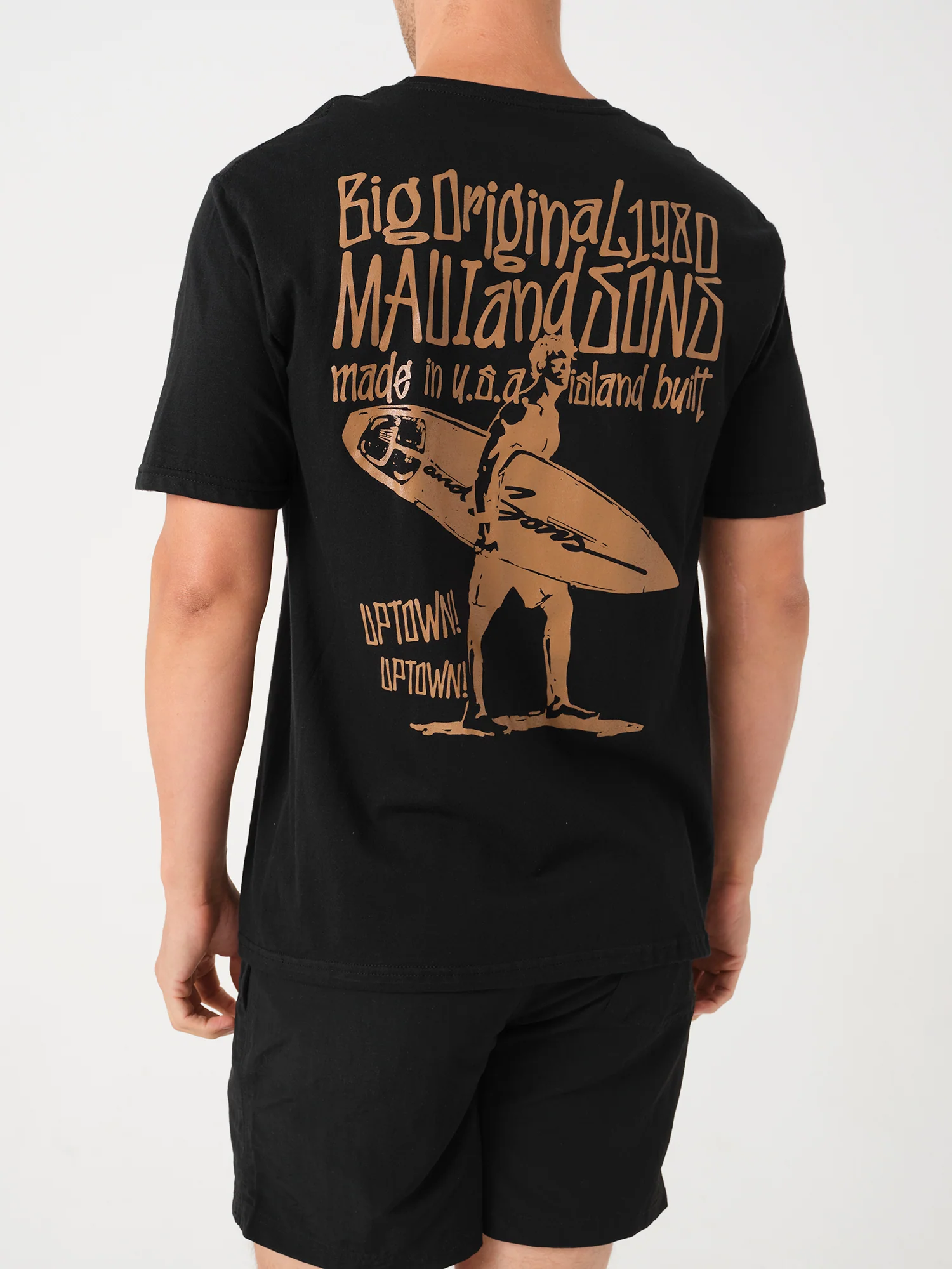 Island Built T-Shirt in Black - Image 2