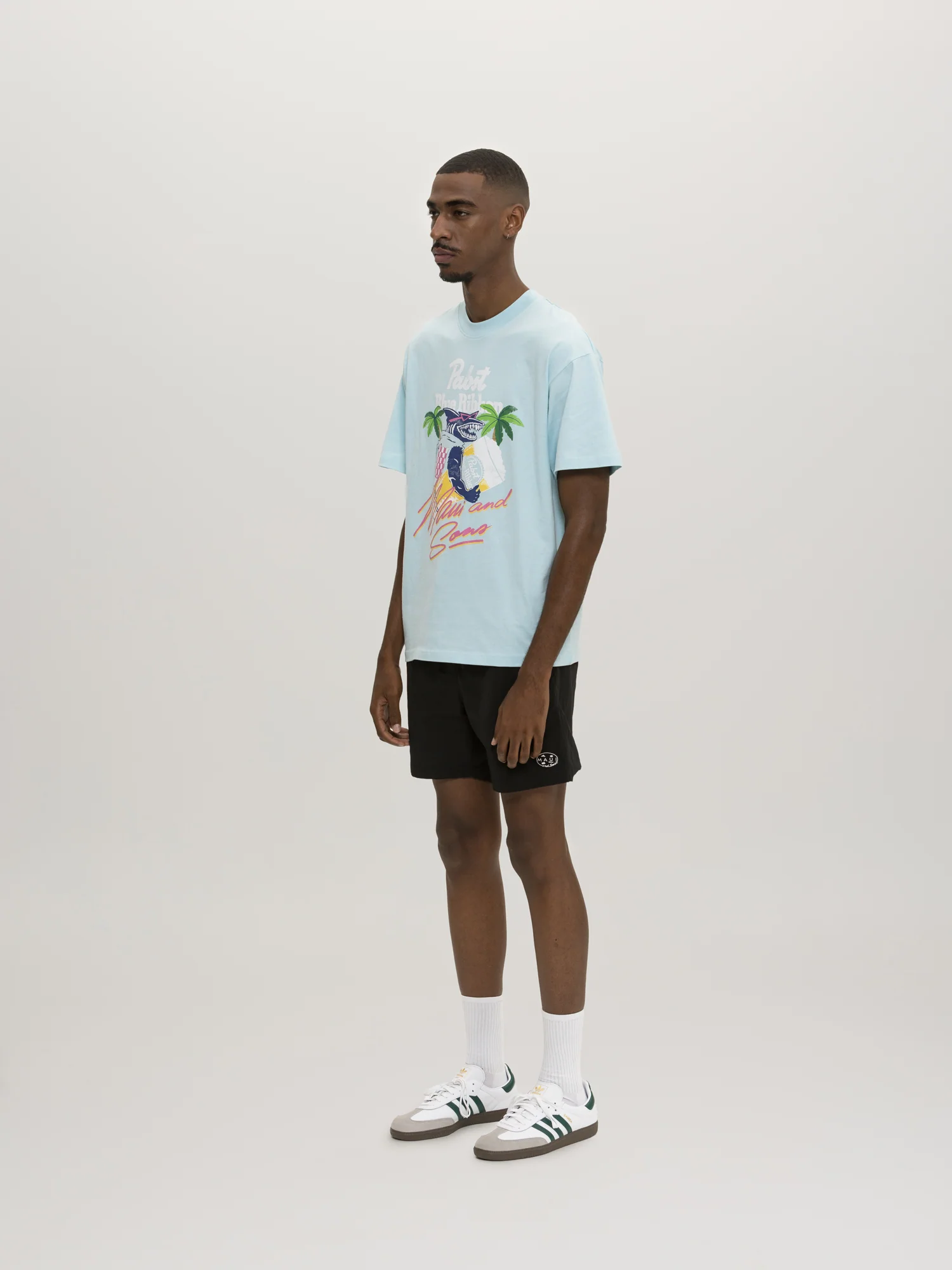 Maui And Sons x Pabst Blue Ribbon Shark Vest T-Shirt - Image 6