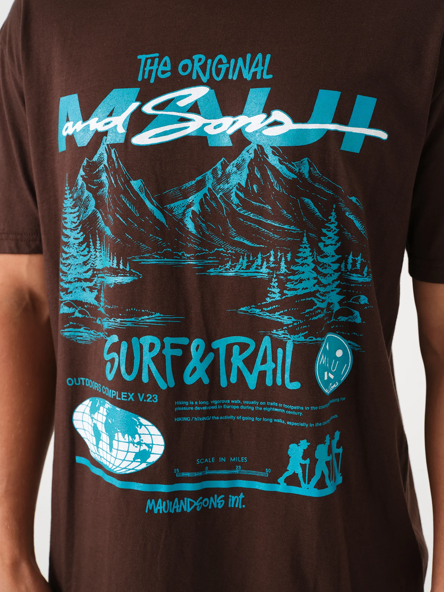 Outdoors T-Shirt in Dark Chocolate - Image 3