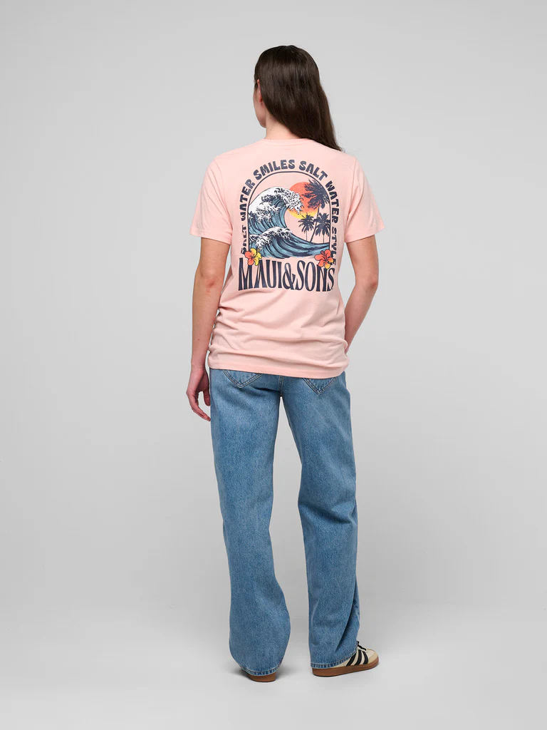 Salty Smiles Ladies Boyfriend Tee - Image 3