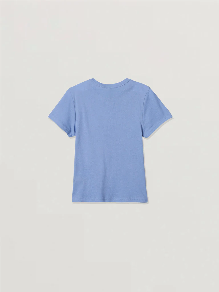 Script Ladies Ribbed Baby Tee - Image 2