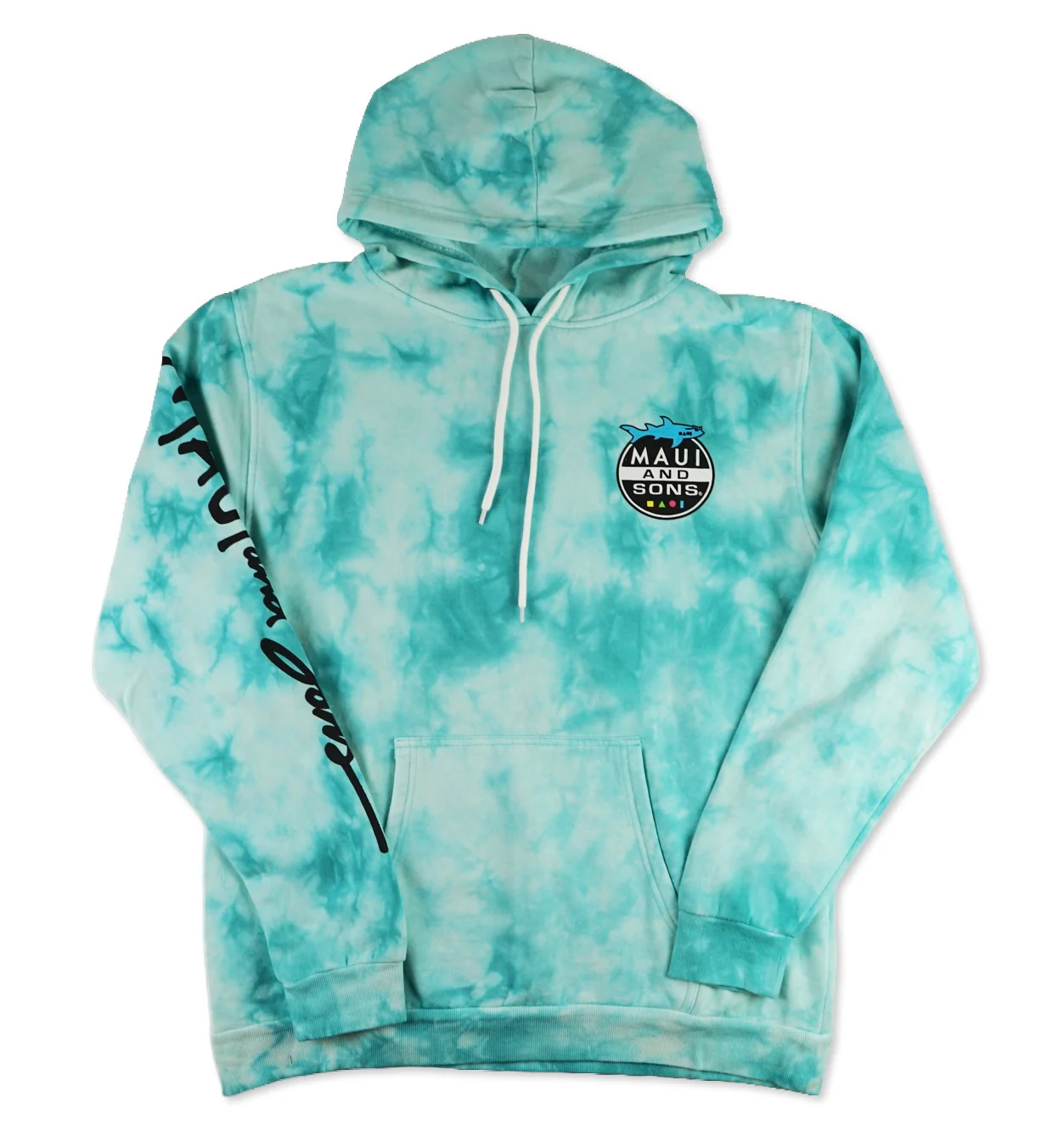 Shark Invasion Fleece Tie Dye Hoodie - Image 2